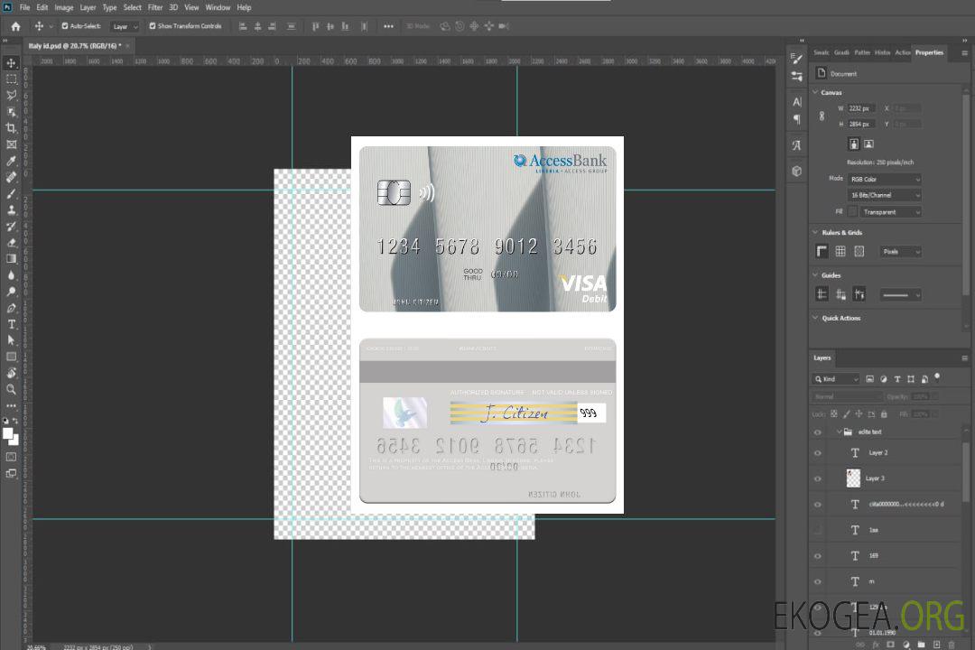 Carte de débit visa Liberia Access Bank template Carte de débit visa Liberia Access Bank template
